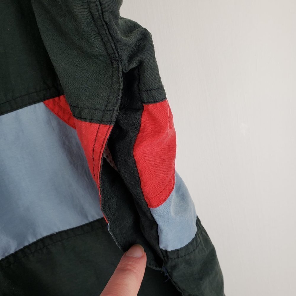 Surf Odyssey mens XLarge vintage 90s colorblock red blue swim trunks shorts - Picture 4 of 13